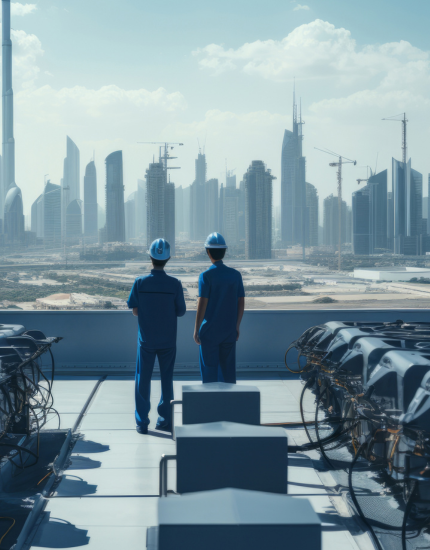 Building facilities and common areas supported by a Dubai facility management team